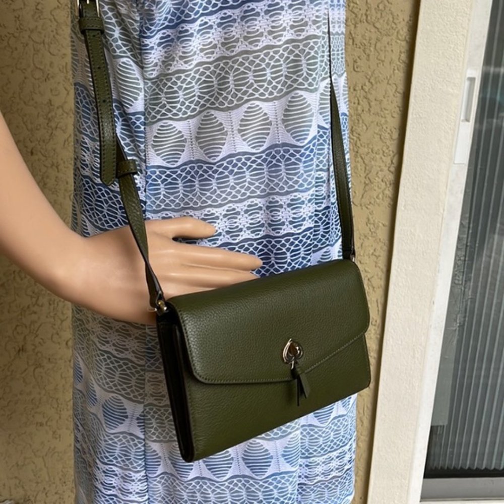 Kate Spade Marti Wallet Crossbody Enchanted Green - Picture 13 of 16